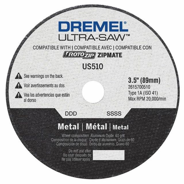 Dremel | US510 - 01 3.5 In. Metal Cutting Wheel - Mississauga Hardware Centre Inc