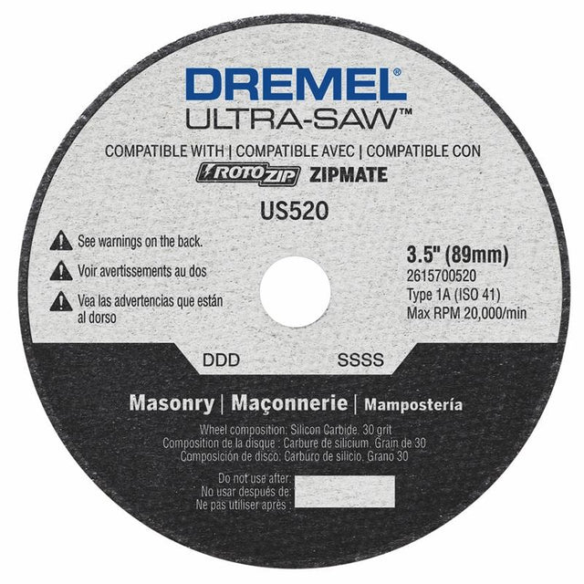 Dremel | US520 - 01 3.5 In. Ultra - Saw Masonry Cut - Off Wheel - Mississauga Hardware Centre Inc