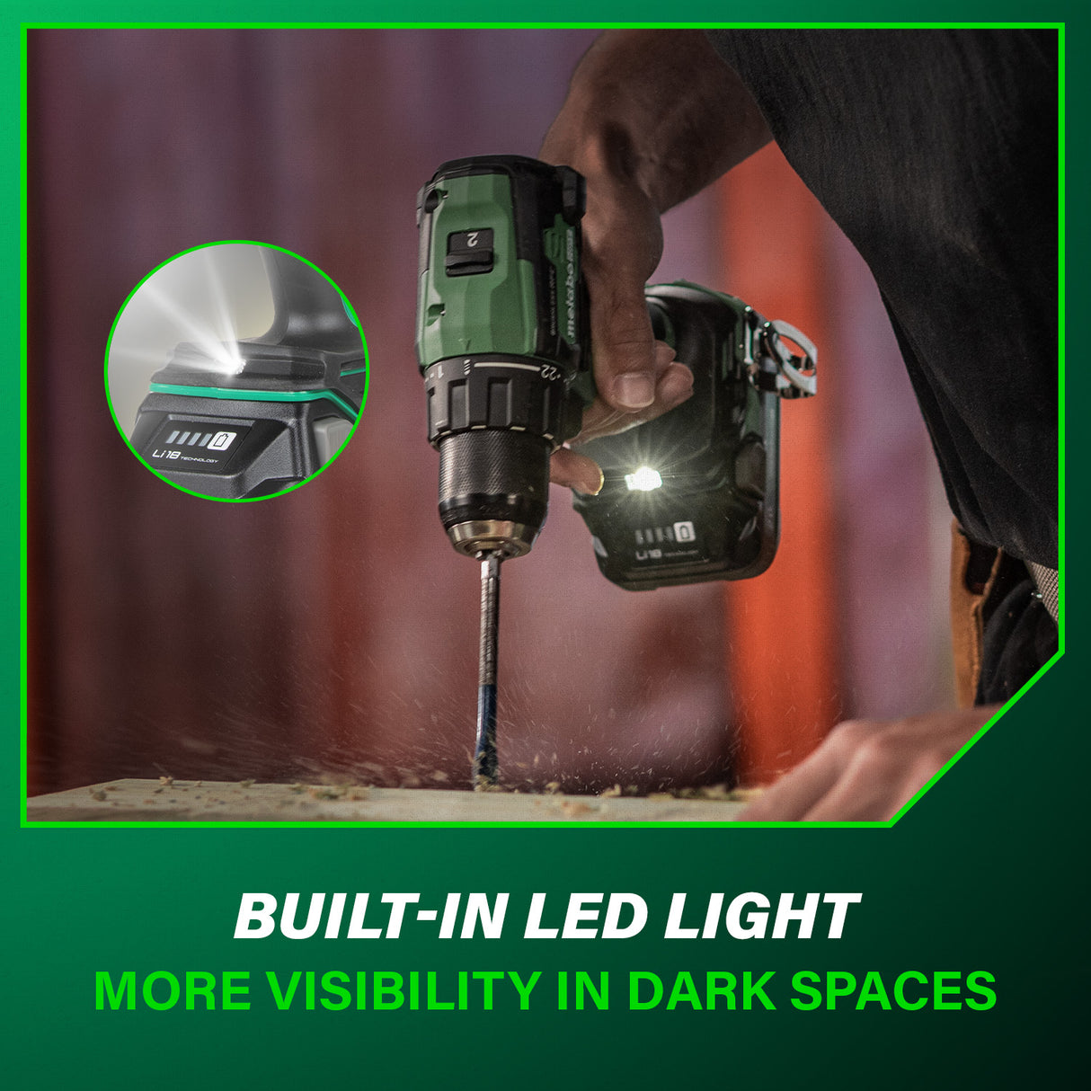 metabo HPT DS18DEXM 18V MultiVolt™ 1/2" Cordless Brushless Driver Drill Kit