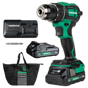 metabo HPT DS18DEXM 18V MultiVolt™ 1/2" Cordless Brushless Driver Drill Kit