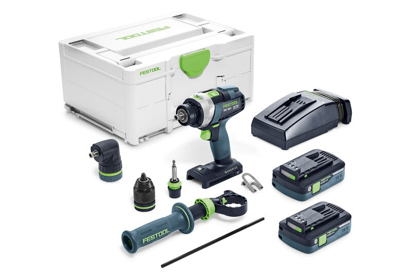 FESTOOL 577626 Cordless Drill QUADRIVE TPC 18/4 HPC4,0 I-Set