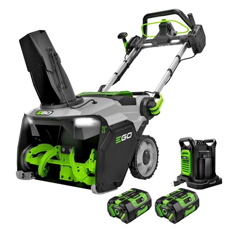 EGO SNT2134 POWER+ 21" Single - Stage Snow Blower with Peak Power™ with 2 x 6.0Ah Batteries and Dual Port Charger - Mississauga Hardware Centre Inc