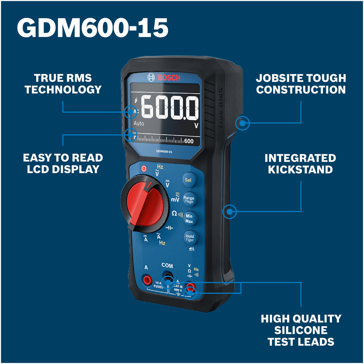 Bosch GDM600-15 True RMS Digital Multimeter