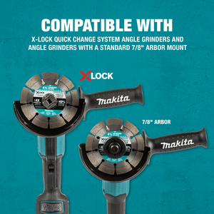 Makita E-07244 X‑LOCK 5" Turbo Rim Diamond Blade for Masonry Cutting