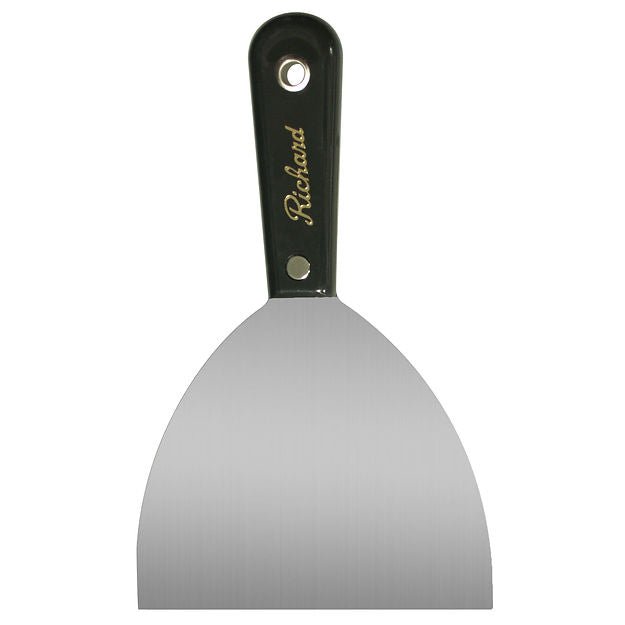 RICHARD S-6-F 6 IN. WALL SCRAPER, FLEXIBLE CARBON STEEL BLADE PRO SERIES (Taping Knife)