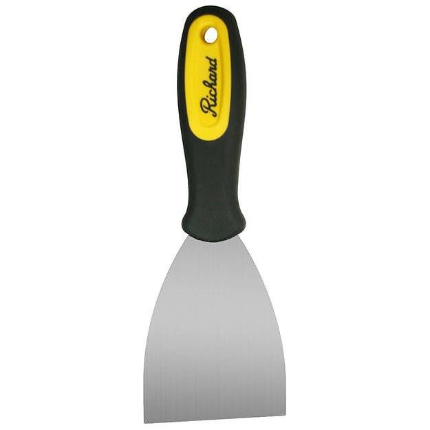 RICHARD RUB-3-F 3 IN. ERGO-GRIP WALL SCRAPER, FLEXIBLE CARBON STEEL BLADE