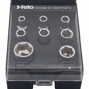Felo Socket - Box 1/4" 9 - pcs. SW 4 - 13 mm - Mississauga Hardware Centre IncFELO00005798106