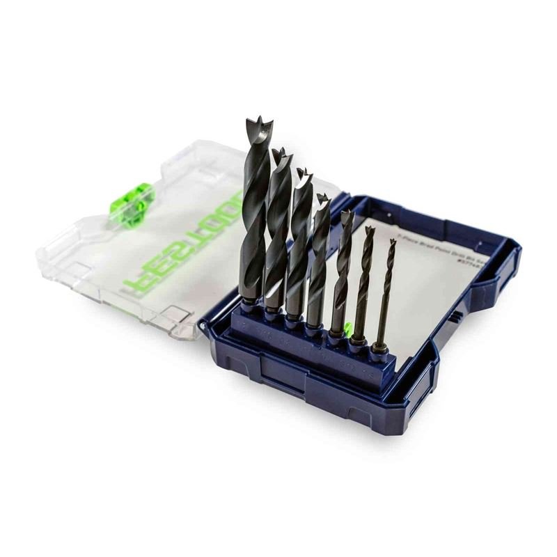FESTOOL 577483 Brad Point Drill Bit Set BKS D 1/8in - 1/2in CE/W/7 - Mississauga Hardware Centre Inc