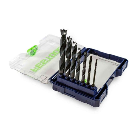 FESTOOL 577483 Brad Point Drill Bit Set BKS D 1/8in - 1/2in CE/W/7 - Mississauga Hardware Centre Inc