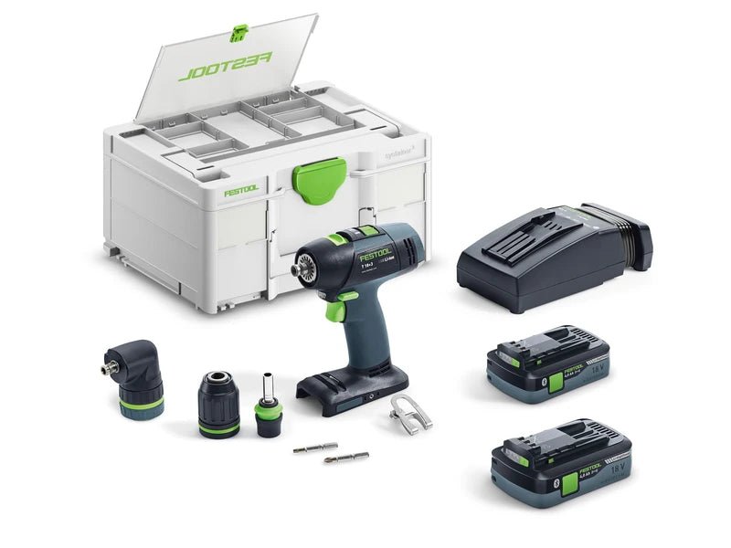 FESTOOL 577608 T18+3 HPC 4,0 I - Set Cordless Drill - Mississauga Hardware Centre Inc