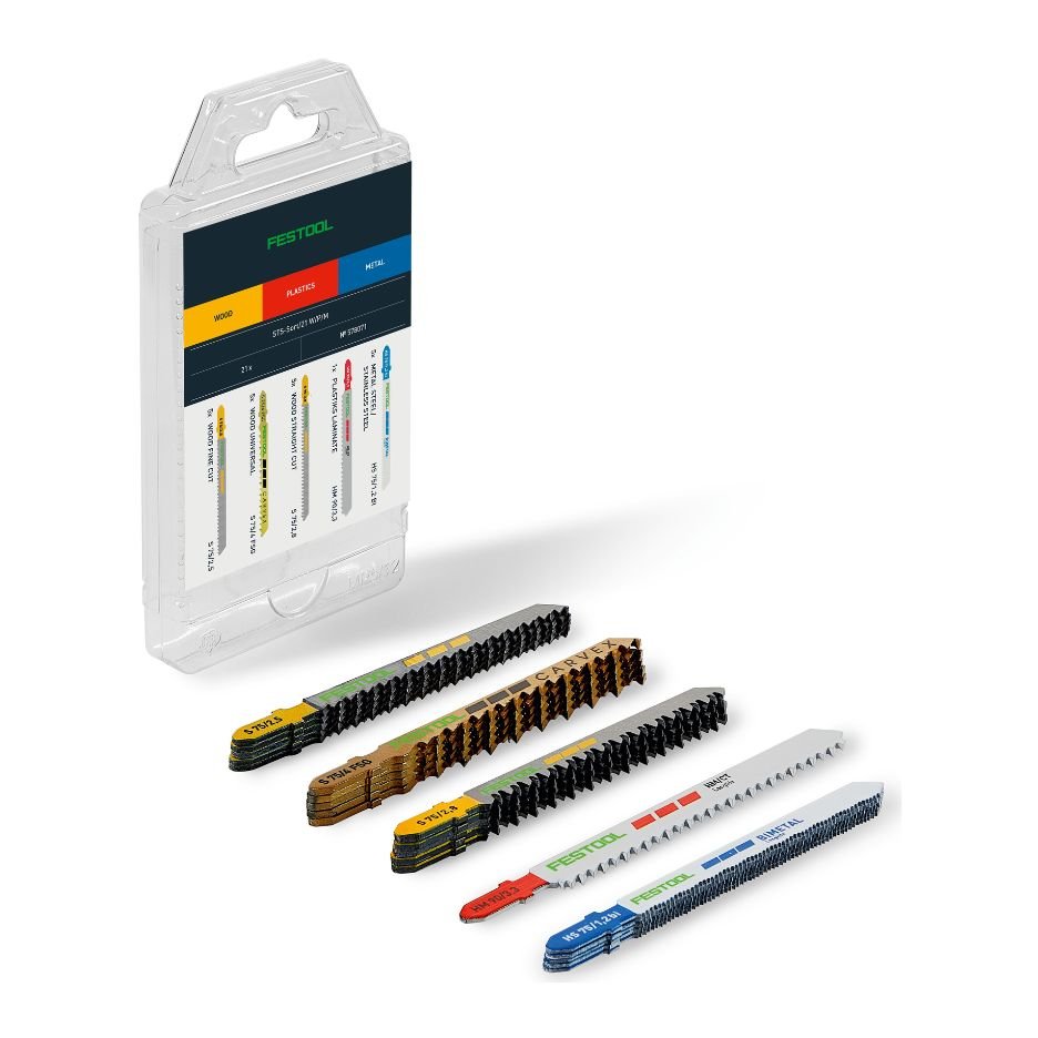 FESTOOL 578071 Jigsaw Blade Set STS - Sort/21 W/P/M - Mississauga Hardware Centre Inc