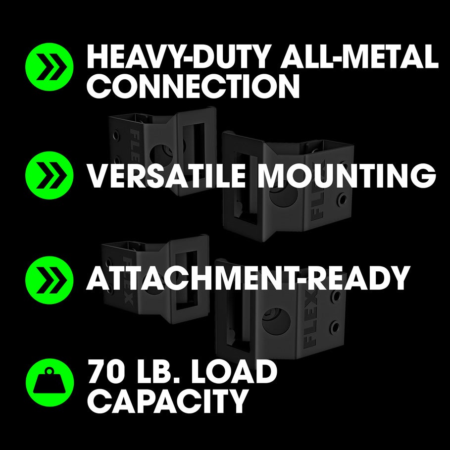 FLEX FS1505 - 4 STACK PACK™ Mounting Brackets, 4 - Pack - Mississauga Hardware Centre Inc