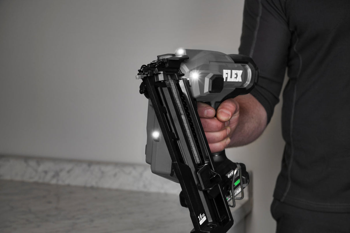 FLEX FX4321A - 1A 16Ga Angled Finish Nailer Kit - Mississauga Hardware Centre Inc