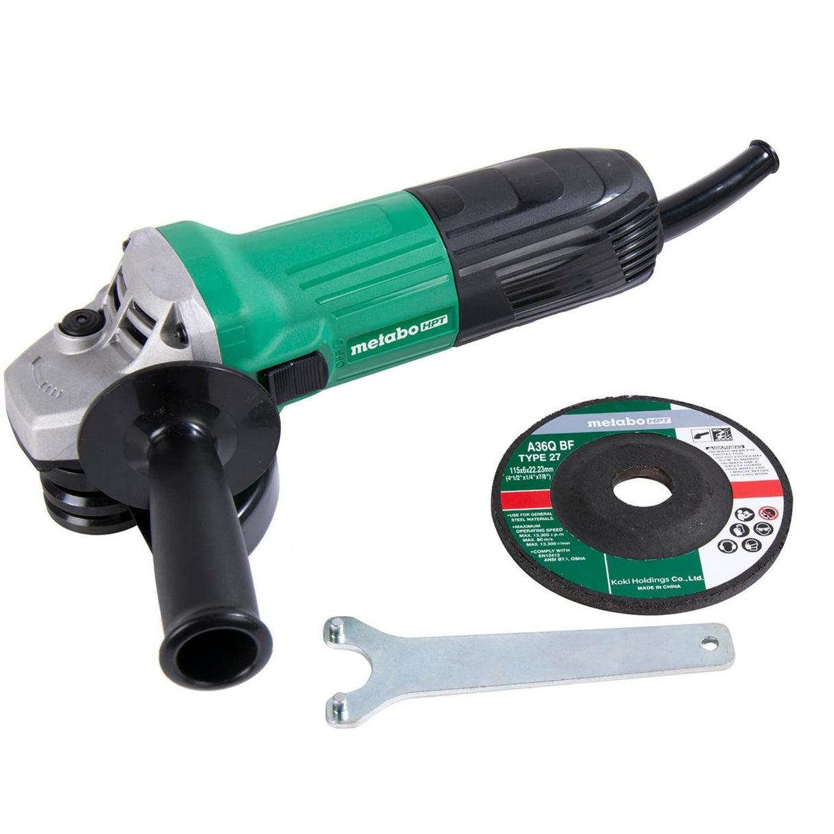 metabo HPT G12SS2M 4-1/2 Inch 5.1 Amp Slide Switch Angle Grinder