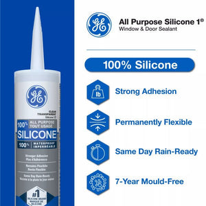 GE 300ml All Purpose Silicone - White - Mississauga Hardware Centre Inc