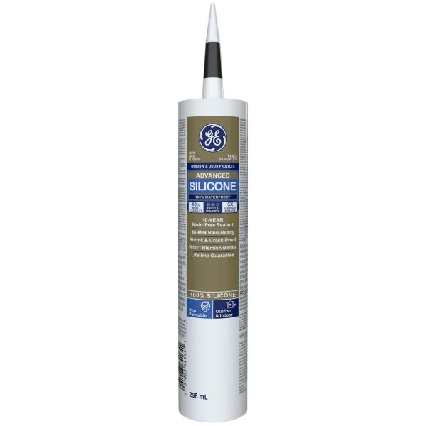 GE 300ml Window & Door Sealant - Black - Mississauga Hardware Centre Inc
