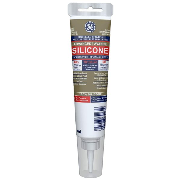 GE 82ml Kitchen & Bath Sealant - Clear - Mississauga Hardware Centre Inc