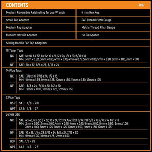 GEARWRENCH 3887 77 Piece SAE/Metric Ratcheting Tap and Die Set - Mississauga Hardware Centre Inc