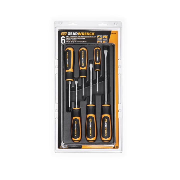 GEARWRENCH 80050H 6 Piece Phillips®/Slotted Dual Material Screwdriver Set - Mississauga Hardware Centre Inc
