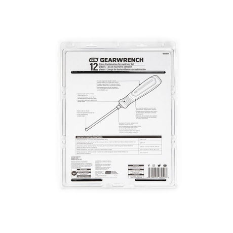 GEARWRENCH 80051H 12 Piece Phillips®/Slotted Dual Material Screwdriver Set - Mississauga Hardware Centre Inc