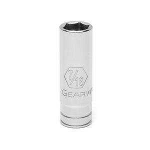 GEARWRENCH 80122D 1/4" Drive 6 Point Deep SAE Socket 7/16" - Mississauga Hardware Centre Inc