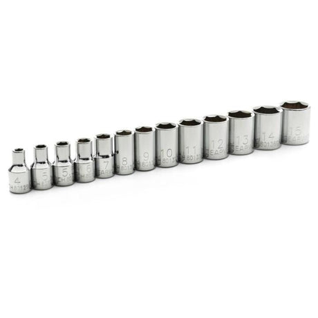 GEARWRENCH 80302D 13 Piece 1/4" Drive 6 Point Standard Metric Socket Set - Mississauga Hardware Centre Inc