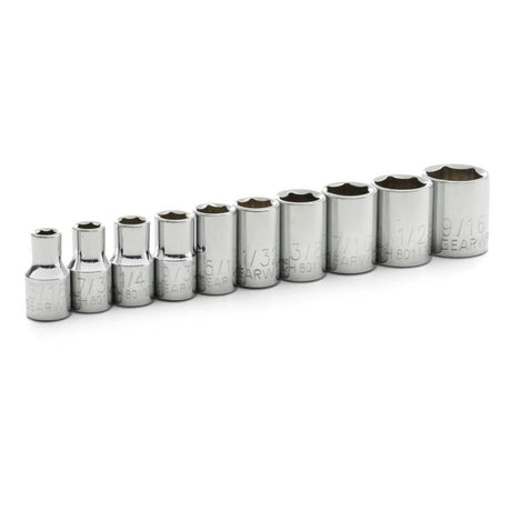 GEARWRENCH 80303 10 Piece 1/4" Drive 6 Point Standard SAE Socket Set - Mississauga Hardware Centre Inc