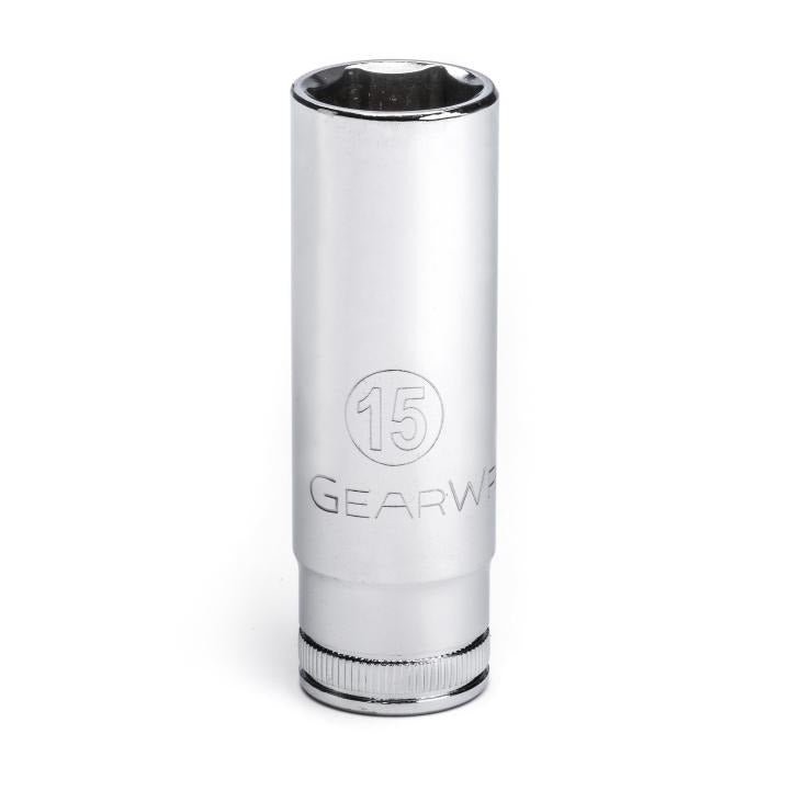 GEARWRENCH 80397 3/8" Drive 6 Point Deep Metric Socket 15mm - Mississauga Hardware Centre Inc