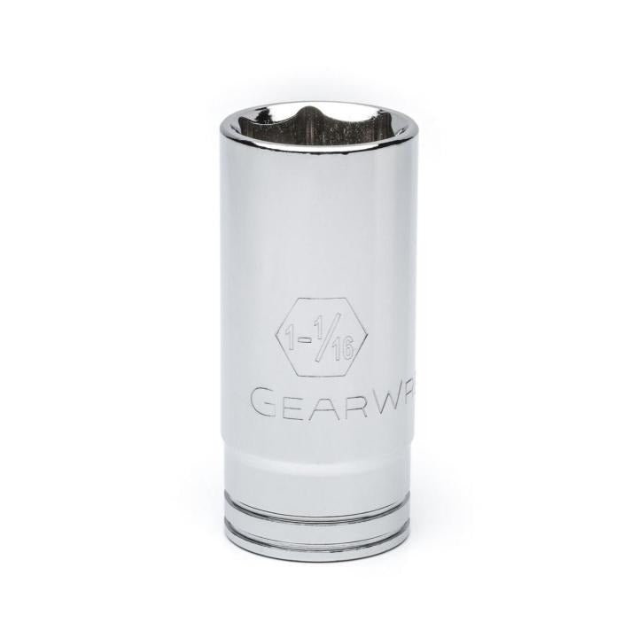 GEARWRENCH 80675 1/2" Drive 6 Point Deep SAE Socket 1 - 1/16" - Mississauga Hardware Centre Inc