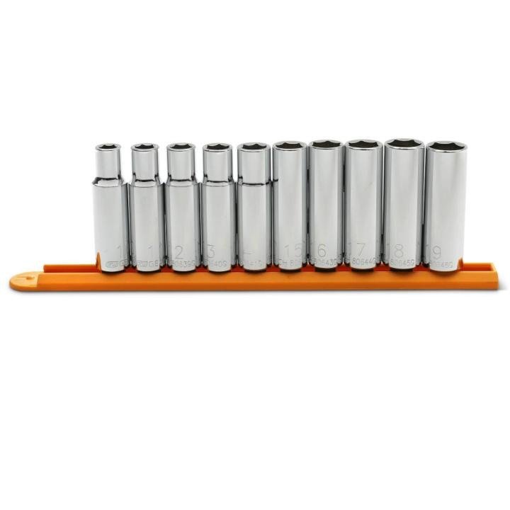 GEARWRENCH 80704 10 Piece 1/2" Drive 6 Point Deep Metric Socket Set - Mississauga Hardware Centre Inc