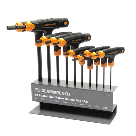 GEARWRENCH 83523 10 Piece SAE Ball End T - Handle Hex Key Set - Mississauga Hardware Centre Inc