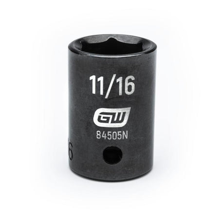 GEARWRENCH 84505N 1/2" Drive 6 Point Standard Impact SAE Socket 11/16" - Mississauga Hardware Centre Inc