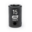 GEARWRENCH 84527N 1/2" Drive 6 Point Standard Impact Metric Socket 15mm - Mississauga Hardware Centre Inc