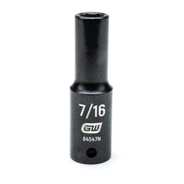 GEARWRENCH 84547N 1/2" Drive 6 Point Deep Impact SAE Socket 7/16" - Mississauga Hardware Centre Inc