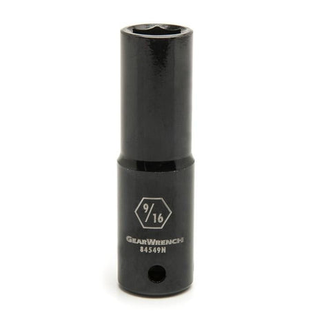 GEARWRENCH 84549N 1/2" Drive 6 Point Deep Impact SAE Socket 9/16" - Mississauga Hardware Centre Inc