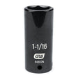 GEARWRENCH 84557N 1/2" Drive 6 Point Deep Impact SAE Socket 1 - 1/16" - Mississauga Hardware Centre Inc