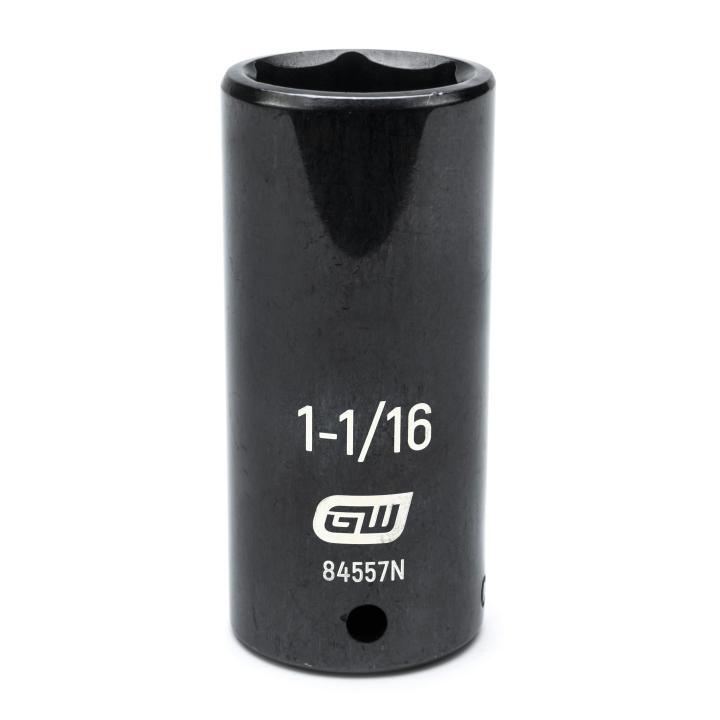 GEARWRENCH 84557N 1/2" Drive 6 Point Deep Impact SAE Socket 1 - 1/16" - Mississauga Hardware Centre Inc