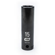 GEARWRENCH 84573N 1/2" Drive 6 Point Deep Impact Metric Socket 15mm - Mississauga Hardware Centre Inc