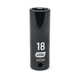 GEARWRENCH 84576N 1/2" Drive 6 Point Deep Impact Metric Socket 18mm - Mississauga Hardware Centre Inc