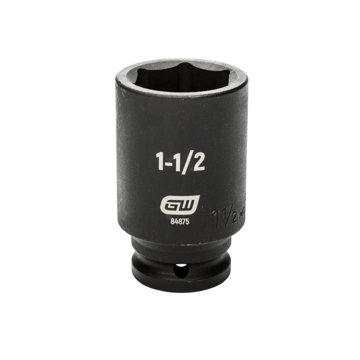 GEARWRENCH 84875 3/4" Drive 6 Point Deep Impact SAE Socket 1 - 1/2" - Mississauga Hardware Centre Inc