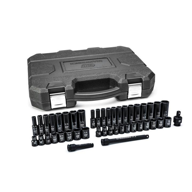 GEARWRENCH 84916N 44 Piece 3/8" Drive 6 Point Standard and Deep Impact SAE/Metric Socket Set - Mississauga Hardware Centre Inc