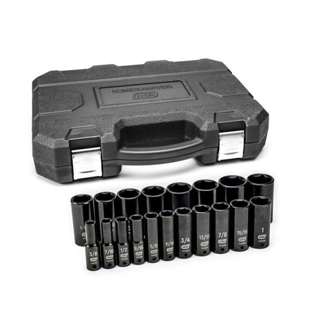 GEARWRENCH 84934N 19 Piece 1/2" Drive 6 Point Deep Impact SAE Socket Set - Mississauga Hardware Centre Inc