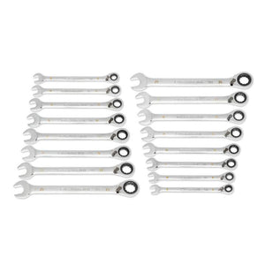 GEARWRENCH 86629 16 Piece 90 - Tooth 12 Point Metric Reversible Ratcheting Wrench Set - Mississauga Hardware Centre Inc