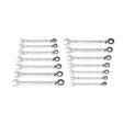 GEARWRENCH 86660 14 Piece 90 - Tooth 12 Point SAE Reversible Ratcheting Wrench Set - Mississauga Hardware Centre Inc