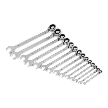 GEARWRENCH 86660 14 Piece 90 - Tooth 12 Point SAE Reversible Ratcheting Wrench Set - Mississauga Hardware Centre Inc