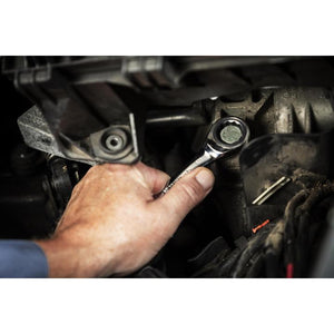 GEARWRENCH 86858 7 Piece 90 - Tooth 12 Point SAE Stubby Ratcheting Combination Wrench Set - Mississauga Hardware Centre Inc