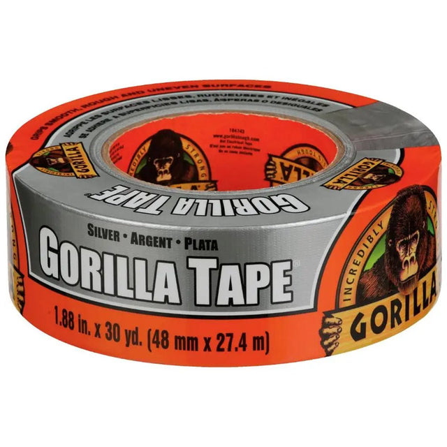 Gorilla 85001049 Duct Tape 1.88in x 30yd Silver - Mississauga Hardware Centre Inc