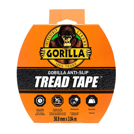 Gorilla 85001097 Tread Tape 3m Black - Mississauga Hardware Centre Inc