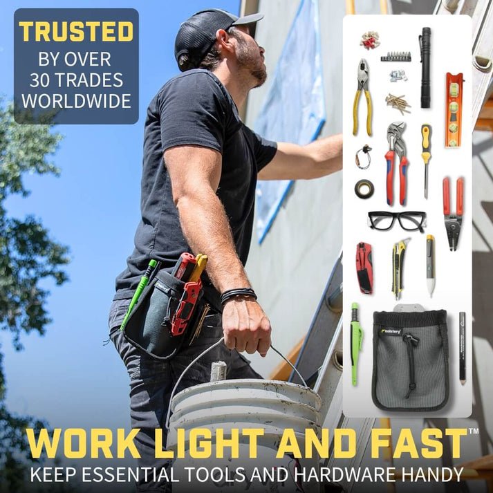 holstery Joey Pouch Pro | Clip - On Tool & Hardware Pouch - Mississauga Hardware Centre Inc