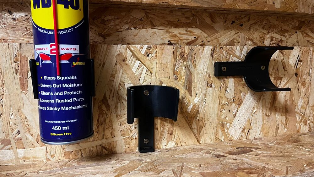 StealthMounts OM-CAN-BLK-2 Aerosol Can Holder (2 Pack) Black